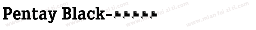 Pentay Black字体转换